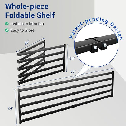 FLEXIMOUNTS 2-Pack 2x6ft Heavy Duty Garage Wall Shelving, 800lbs Capacity - Image 4