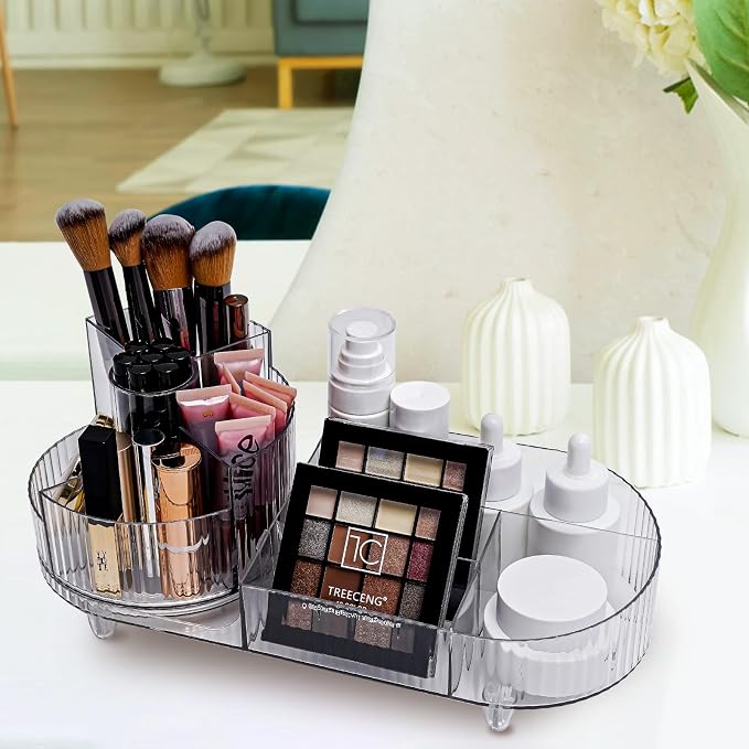 Cosmetic Makeup Storage Organizer, Countertop Makeup Perfume, Rotating Makeup by Unknown