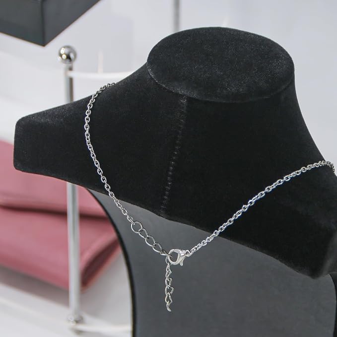 Necklace Bust Display Stand, Jewelry Necklace Organizer Rack - Image 3