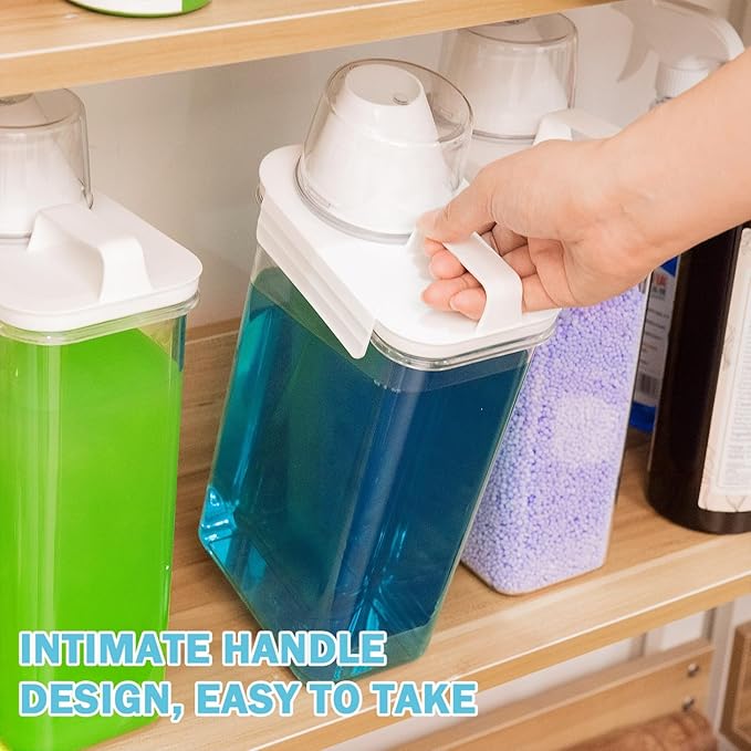 2 Pack 78 oz Liquid Laundry Detergent Dispenser Laundry Detergent Container - Image 4