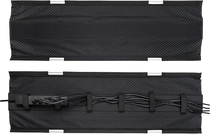 PERFECT POSTURE Mesh Cable Organizer – Under Desk Cable Management by PerfectPosture