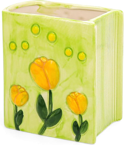 Book Vase Tulip Pencil Cup Pen Holder by Busnos