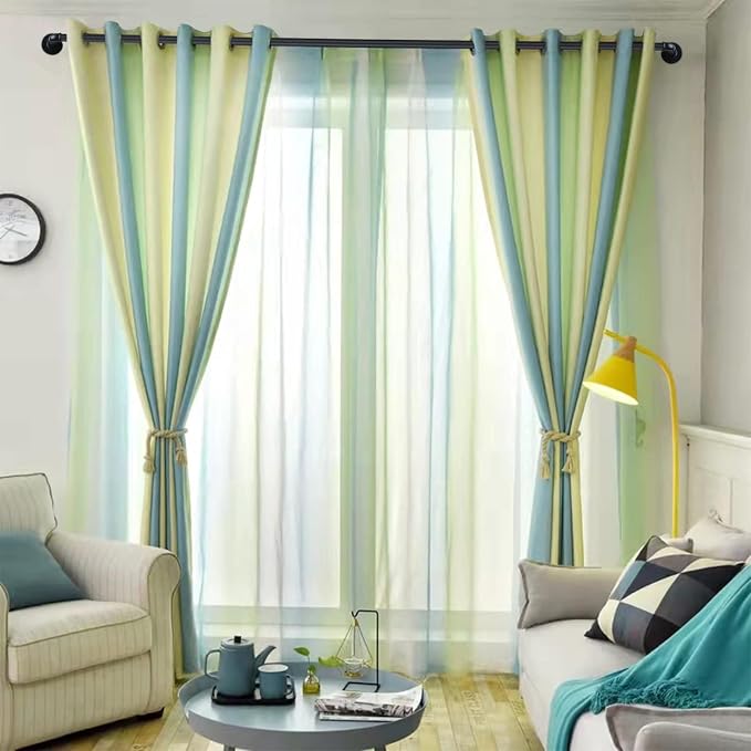 Black Extra Long Industrial Curtain Rod 240 Inches - Image 3