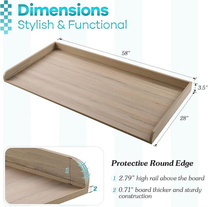 Kaboon Washer Dryer Countertop 58" x 28" Extra Large Version, Melamine - Image 2