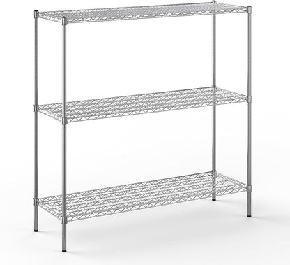 18" Deep x 54" Wide x 54" Height Wire Shelving Kit | 3-Tier | NSF Commercial by Regal+Altair