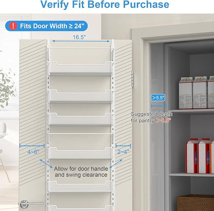 Over the Door Pantry Organizer, 8-Tier Over the Door Organizer - Image 4