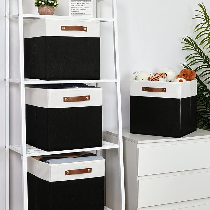 Temary Fabric Storage Bin 4 Pack Cube Storage Bin - Image 6