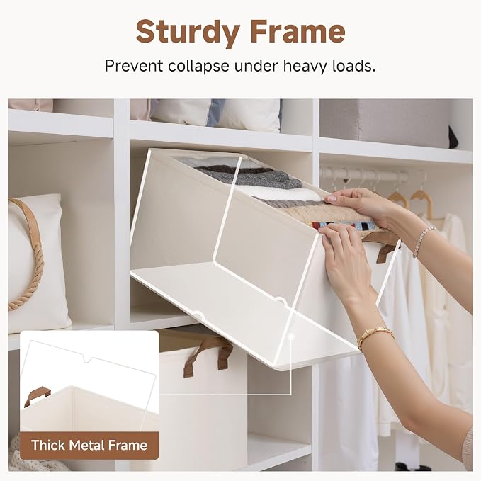 StorageWorks Fabric Storage Bins, Extra Large Storage Baskets - Image 4