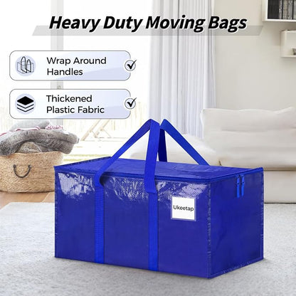 8 Pack Extra Large Heavy Duty Moving Bags, Reinforced Handles & Heavy-Duty - Image 4