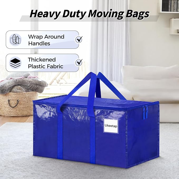 16 Pack Extra Large Heavy Duty Moving Bags, Reinforced Handles & Heavy-Duty - Image 4