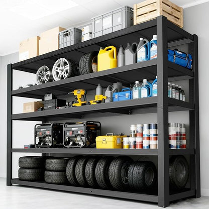 84''H Garage Shelving Heavy Duty, 3050LBS Storage Shelves, Adjustable Metal by Unknown