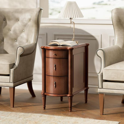 STO'SENSE Nightstand Set of 2 w/Charging Station & 3 Drawers, Pre-Assembled - Image 6