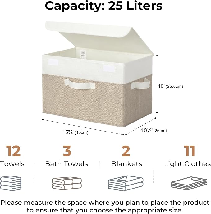 GRANNY SAYS Storage Bins with Lids, Decorative Storage Boxes, Clothes Stoarge - Image 6