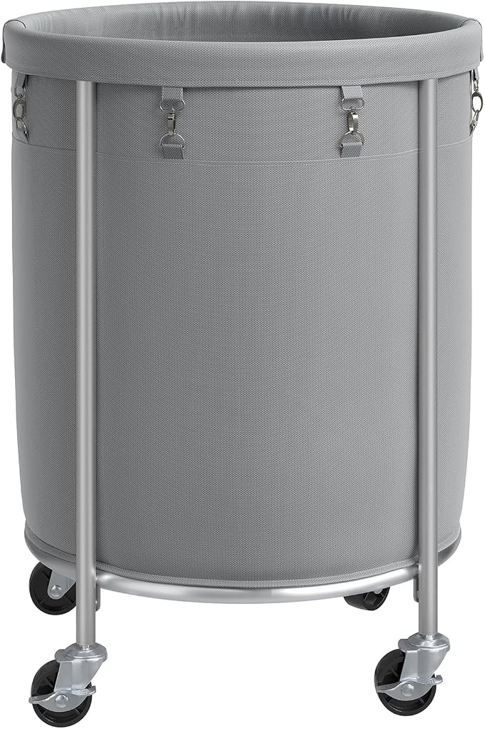 ELYKEN Laundry Basket with Wheels, 45 Gallons Rolling Laundry Hamper with by ELYKEN
