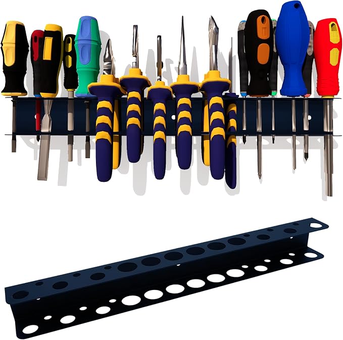 Screwdriver Organizer, Pliers Rack, Heavy Duty Wall Mounted Tool Storage Rack by Unknown