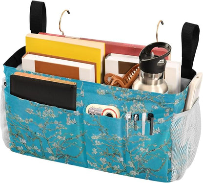 Bedside Caddy for Dorm Bed Bedside Hanging Caddy Bag Iron Frame Storage - Image 3