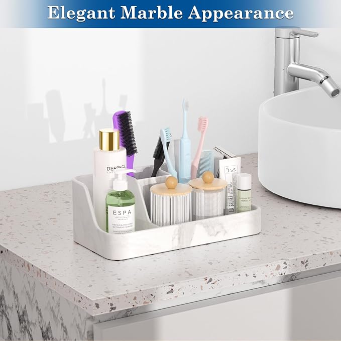 Marble Bathroom Countertop Organizer - Image 6