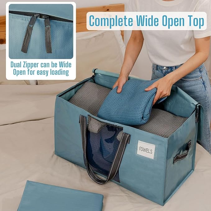 VENO 4 Pack Moving Bags, Comforter and Blanket Storage Bags - Image 4