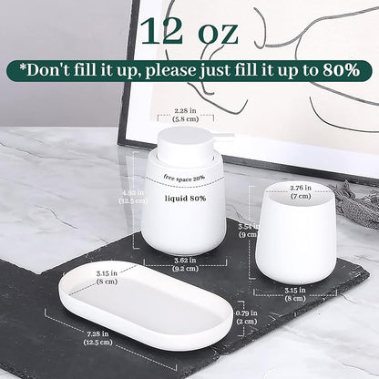 BosilunLife White Bathroom Accessory Set - Image 4