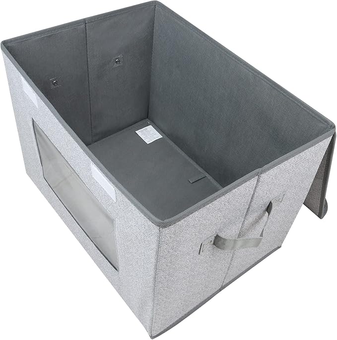 Univivi [4-Pack Fabric Storage Boxes Collapsible Storage Bins - Image 4