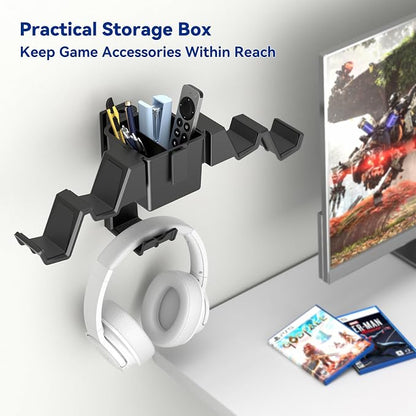KDD Controller Wall Mount & Headset Holder, Universal Gaming Organizer Stand - Image 5