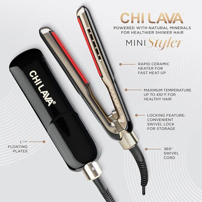 CHI Lava MiniStyler & CHI 44 Iron Guard Gift Duo, Ceramic Hair Straightener - Image 3