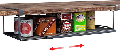 Expandable Under Cabinet Shelf, Extendable Under Shelf Storage by SHINEWON