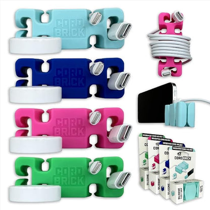 CordBrick Stocking Stuffers for Adults Cord Management Weighted Cord Holder by CordBrick