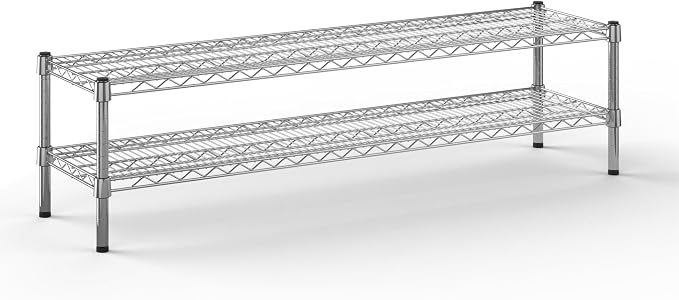 14" Deep x 54" Wide x 14" Height Wire Shelving Kit | 2-Tier | NSF Commercial by Regal+Altair