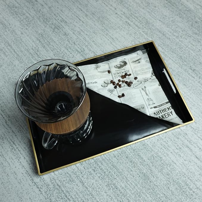 Spsyrine Black Decorative Serving Tray - Image 3