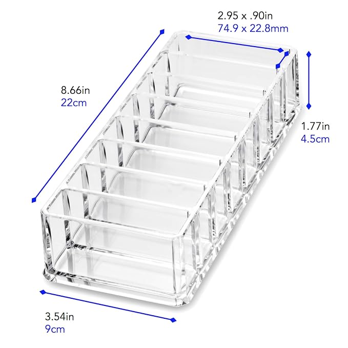 byAlegory Acrylic Compact Makeup Organizer | 8 Space Cosmetic Storage - Image 6