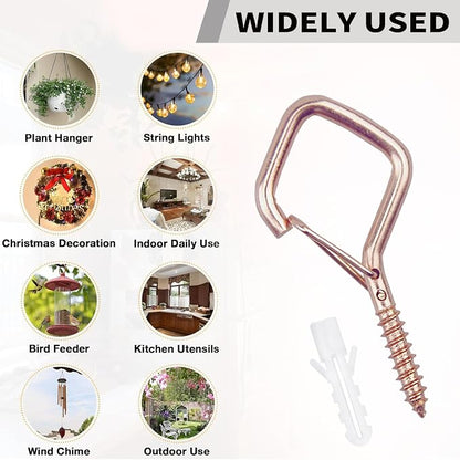 20PCS Eye Screw Hooks for Hanging Heavy Duty - Image 2