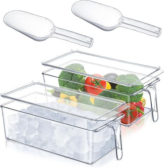 Havawish 4 Pcs Ice Storage Bin for Freezer by Havawish