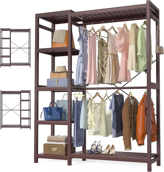 Homykic Bamboo Clothes Rack Garment Rack by Homykic