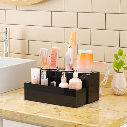 NIUBEE Hair Tool Organizer, Acrylic Hair Dryer and Styling Holder, Bathroom - Image 2