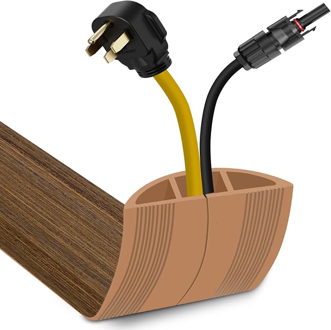Floor Cord Cover 3.3FT Cord Covers by JAHOMFAI