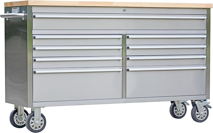 61 Inch Large Tool Chest with Lock by PioneerWorks