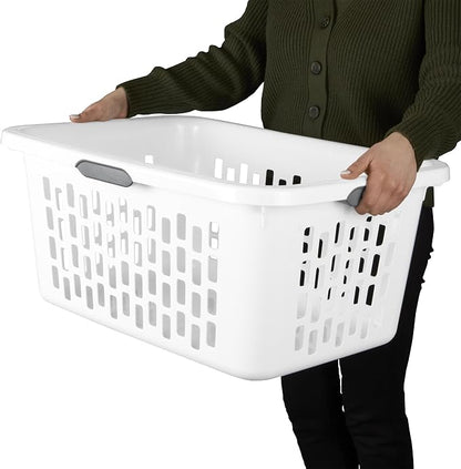 Sterilite Laundry Basket, Plastic Clothes Hamper, Large Rectangle Bin - Image 9