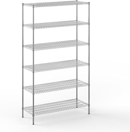 21" Deep x 54" Wide x 96" Height Wire Shelving Kit | 6-Tier | NSF Commercial by Regal+Altair