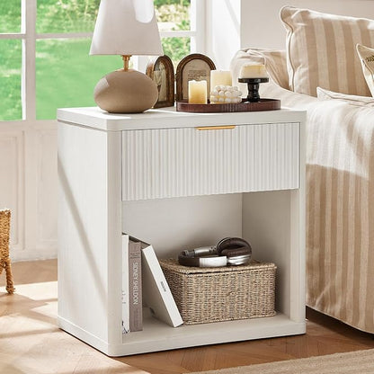 LEYAOYAO Fluted Nightstand by LEYAOYAO-Findtheshiningpointofyourideallife%EF%BC%81