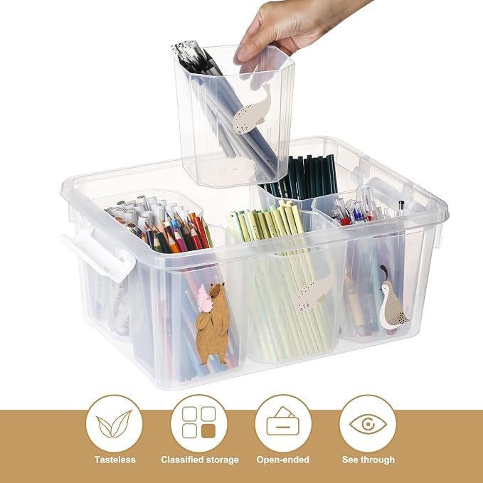 loobuu 17QT Plastic Storage Bins - Image 4