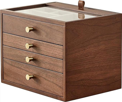 Black Walnut Wooden Jewelry Box - Image 2