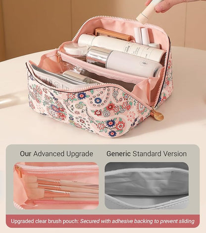 Aveniee Travel Makeup Bag for Women, Large Cosmetic Organizer - Image 3