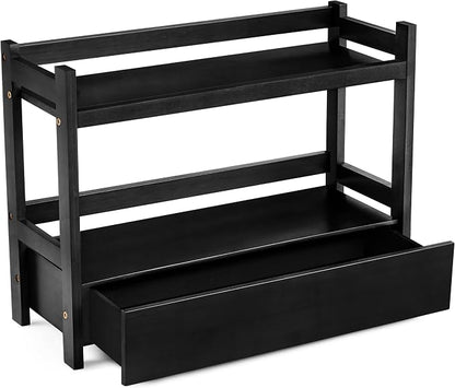 Sorbus Bamboo Bathroom Counter Organizer – 2-Tier Shelf - Image 8