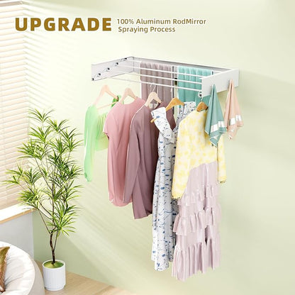 Wall Mounted Drying Rack for Laundry 23.6'', Foldable Laundry Drying Rack - Image 3