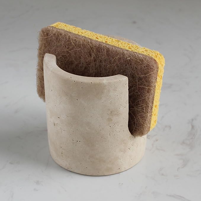 Natural Marble Travertine Sponge Holder by Nawgnail