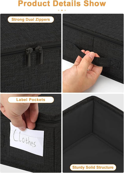 punemi Under Bed Storage Containers, 4.5 Inches Tall Low Profile Underbed - Image 6