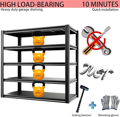 Industrial Storage Rack, Heavy-Duty Steel Shelving Unit - Image 7