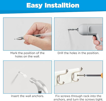 GlazieVault Coat Hooks Wall Mounted - Image 6