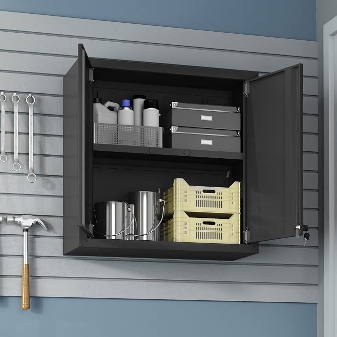 Manhattan Comfort Fortress Storage Units, Charcoal Gray - Image 5